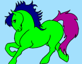 Desenho Cavalo robusto pintado por Guilherme