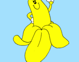 Desenho Banana pintado por gabriela