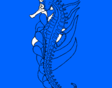 Desenho Cavalo marinho oriental pintado por  joao