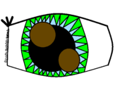 Desenho Olho pintado por BIA