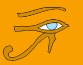 Desenho Olho de hórus pintado por Brunokartgamer xD