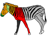 Desenho Zebra pintado por cvbghjkçl