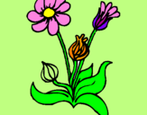 Desenho Flores pintado por Lali