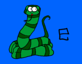 Desenho Serpente pintado por Bibi