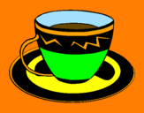 Desenho Taça de café pintado por gagu