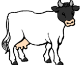 Desenho Vaca pintado por gustavo
