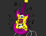 Desenho Guitarra pintado por kairo  cid