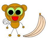Desenho Macaco 2 pintado por edmar