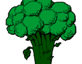 Desenho Brócolos pintado por brocolos