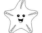 Desenho Estrela do mar pintado por francisco tedd