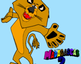 Desenho Madagascar 2 Alex 2 pintado por steffany
