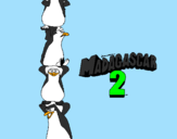 Desenho Madagascar 2 Pingüinos pintado por daniel