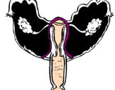 Desenho Vagina pintado por DENTE