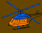 Desenho Helicoptero  pintado por  joao