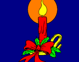 Desenho Vela de natal pintado por veronika