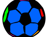 Desenho Bola de futebol pintado por J0@0 P@ul0