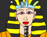 Desenho Tutankamon pintado por ENZO