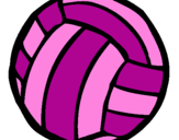 Desenho Bola de voleibol pintado por Beatriz