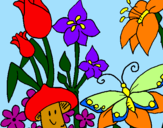 Desenho Fauna e Flora pintado por Barbara