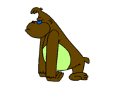 Desenho Macaco aborrecido pintado por quiba