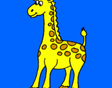 Desenho Girafa pintado por pedro victor