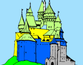 Desenho Castelo medieval pintado por Rai