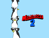 Desenho Madagascar 2 Pingüinos pintado por yasmin santos da Cruz