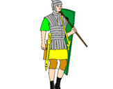 Desenho Soldado romano pintado por Marlogffn
