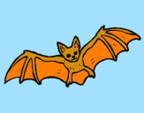 Desenho Morcego a voar pintado por Carlos Daniel 
