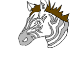 Desenho Zebra II pintado por ale