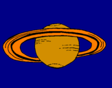 Desenho Saturno pintado por arede3w