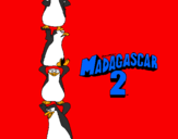 Desenho Madagascar 2 Pingüinos pintado por guilhermegato