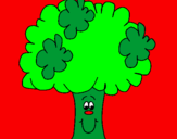 Desenho Brócolos pintado por Bart