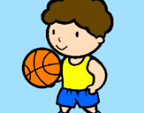 Desenho Jogador de basquete pintado por miguel