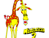 Desenho Madagascar 2 Melman pintado por diego