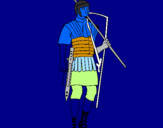 Desenho Soldado romano pintado por Gabriela_gabi