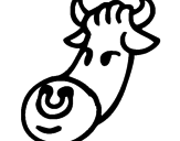 Desenho Cabeça de vaca pintado por Denis