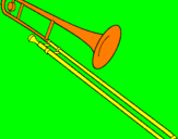 Desenho Trombone pintado por peter