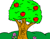 Desenho Macieira  pintado por joao marcelo