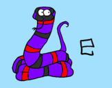 Desenho Serpente pintado por bernardo