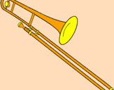 Desenho Trombone pintado por bj