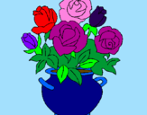 Desenho Jarro de flores pintado por Ederlaine