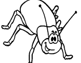 Desenho Barata pintado por aranha
