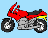 Desenho Motocicleta pintado por ezy
