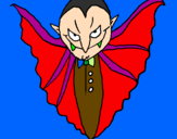 Desenho Vampiro aterrorizador pintado por joao marcelo