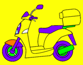 Desenho Ciclomotor pintado por GEAN