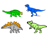 Desenho Dinossauros de terra pintado por   JOAO