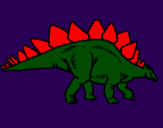 Desenho Stegossaurus pintado por rogerio