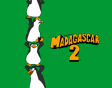 Desenho Madagascar 2 Pingüinos pintado por Cu