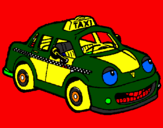 Desenho Herbie Taxista pintado por lucas e luana